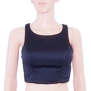 #N sequin Hearts & Soul Black Cropped Top